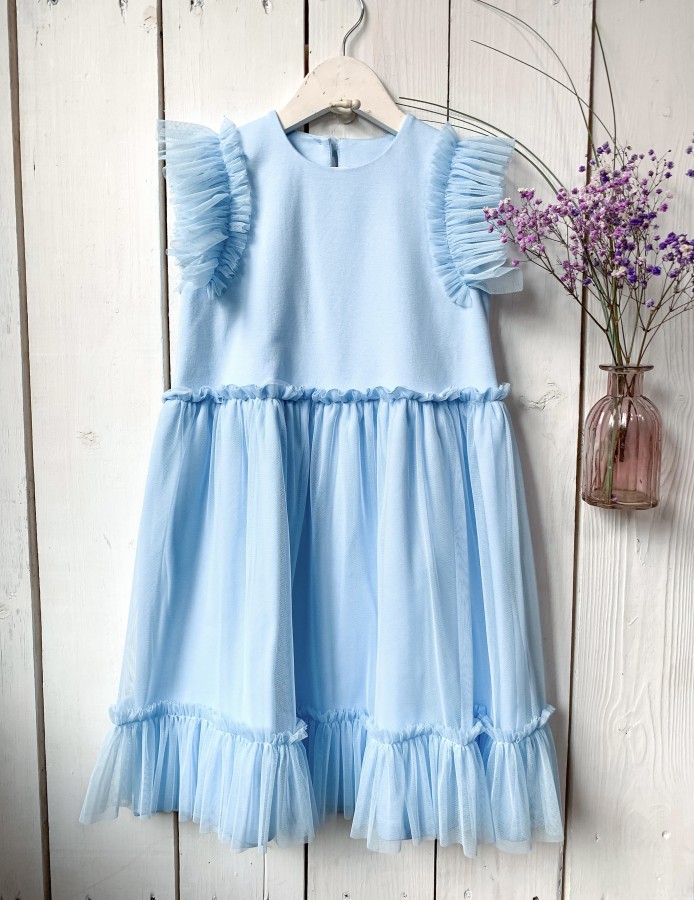 Suknelė LĖJA , baby blue spalvos