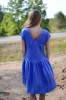Lininė suknelė "Lino žiedų mėlyna"